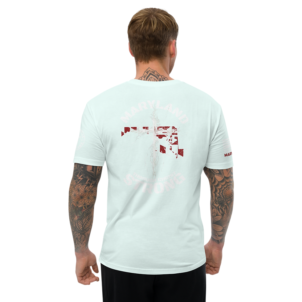 Thumbnail: MARYLAND STRONG  THROUGH CHRIST Fitted T-shirt