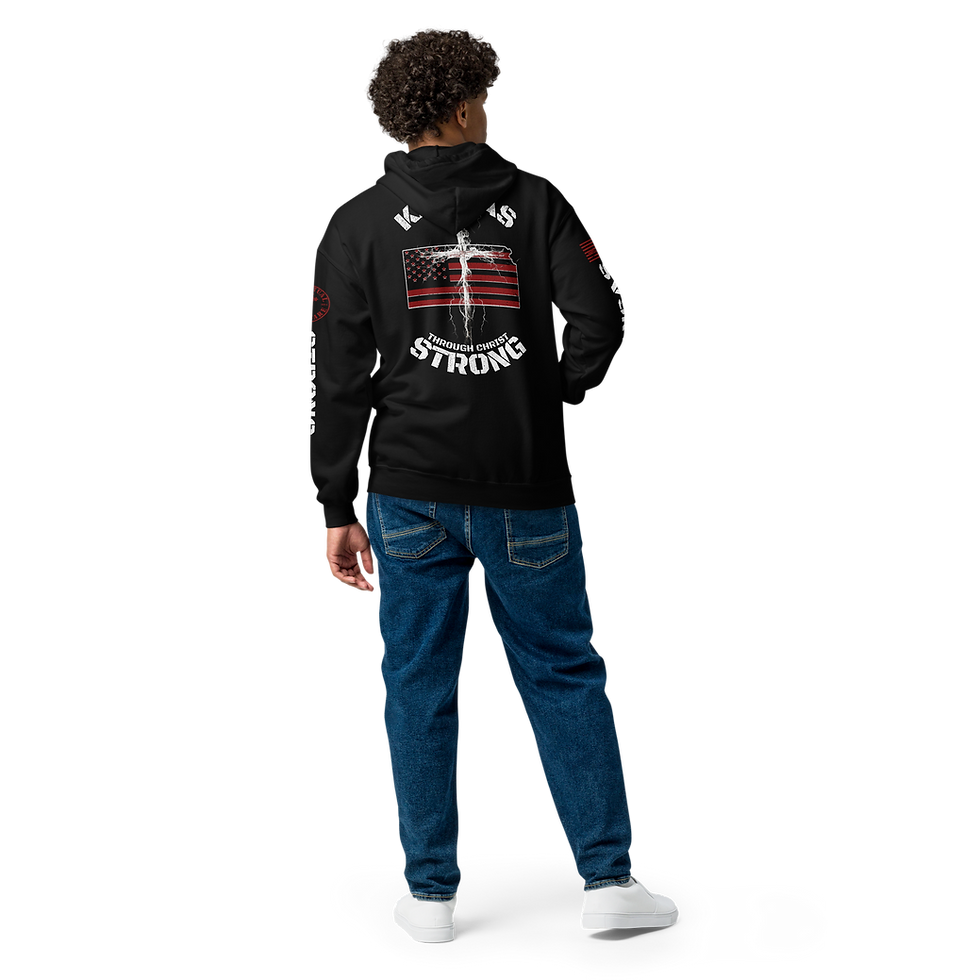 Thumbnail: KANSAS STRONG THROUGH CHRIST Zip up Hoodie
