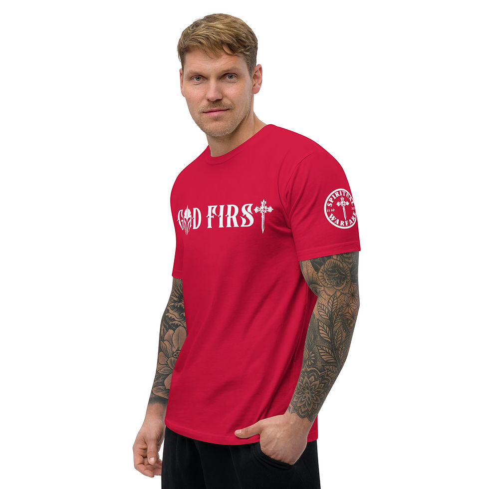 Thumbnail: GOD FIRST Fitted T-shirt