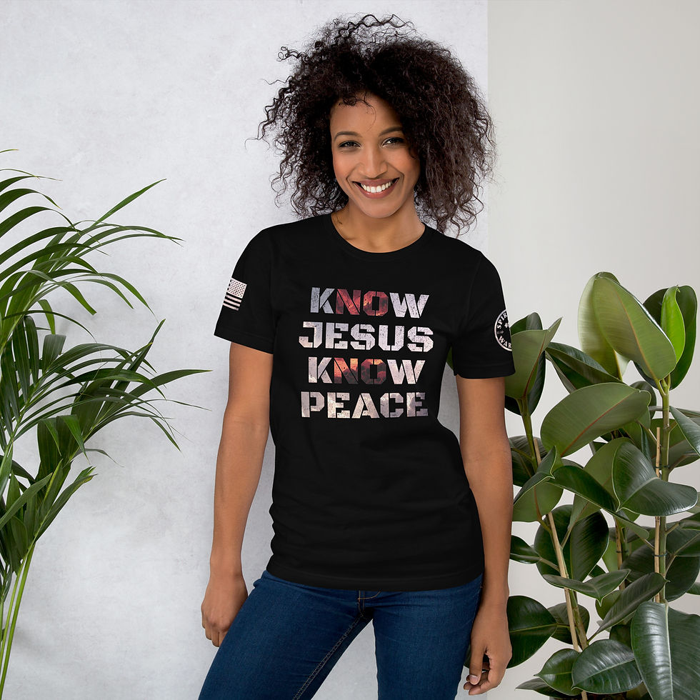 Thumbnail: KNOW JESUS KNOW PEACE Unisex T-shirt