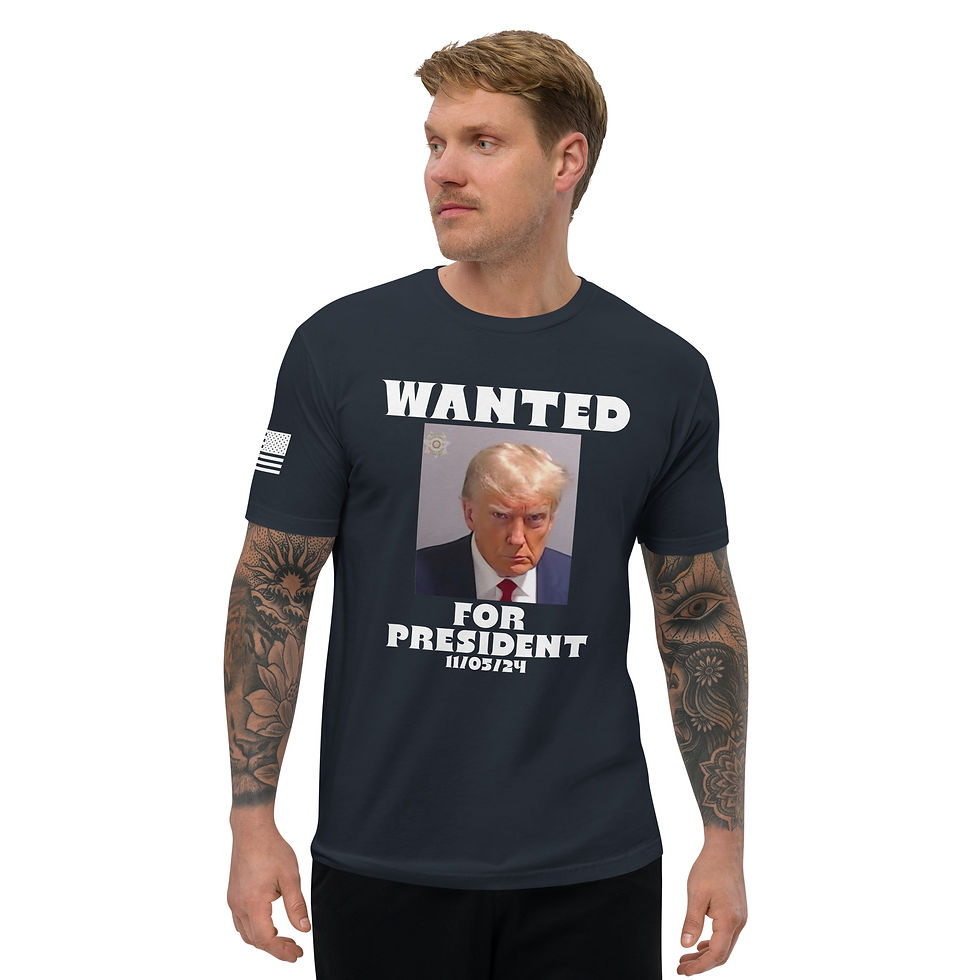 Thumbnail: WANTED: TRUMP FOR PRESIDENT 2024 - WHITE PRINT T-shirt