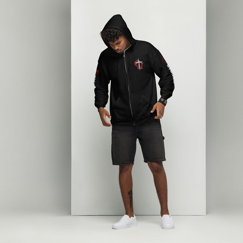 Thumbnail: WISCONSIN STORNG THROUGH CHRIST Zip up Hoodie