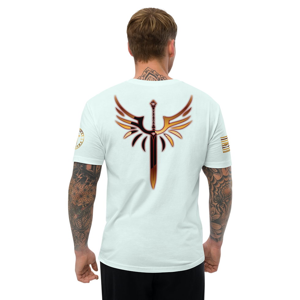Thumbnail: WARRIOR OF GOD Fitted T-shirt