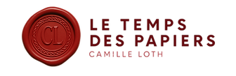 Logo de l’atelier Le Temps des Papiers, restauration et conservation d’œuvres d’art graphiques et de papiers anciens, CL