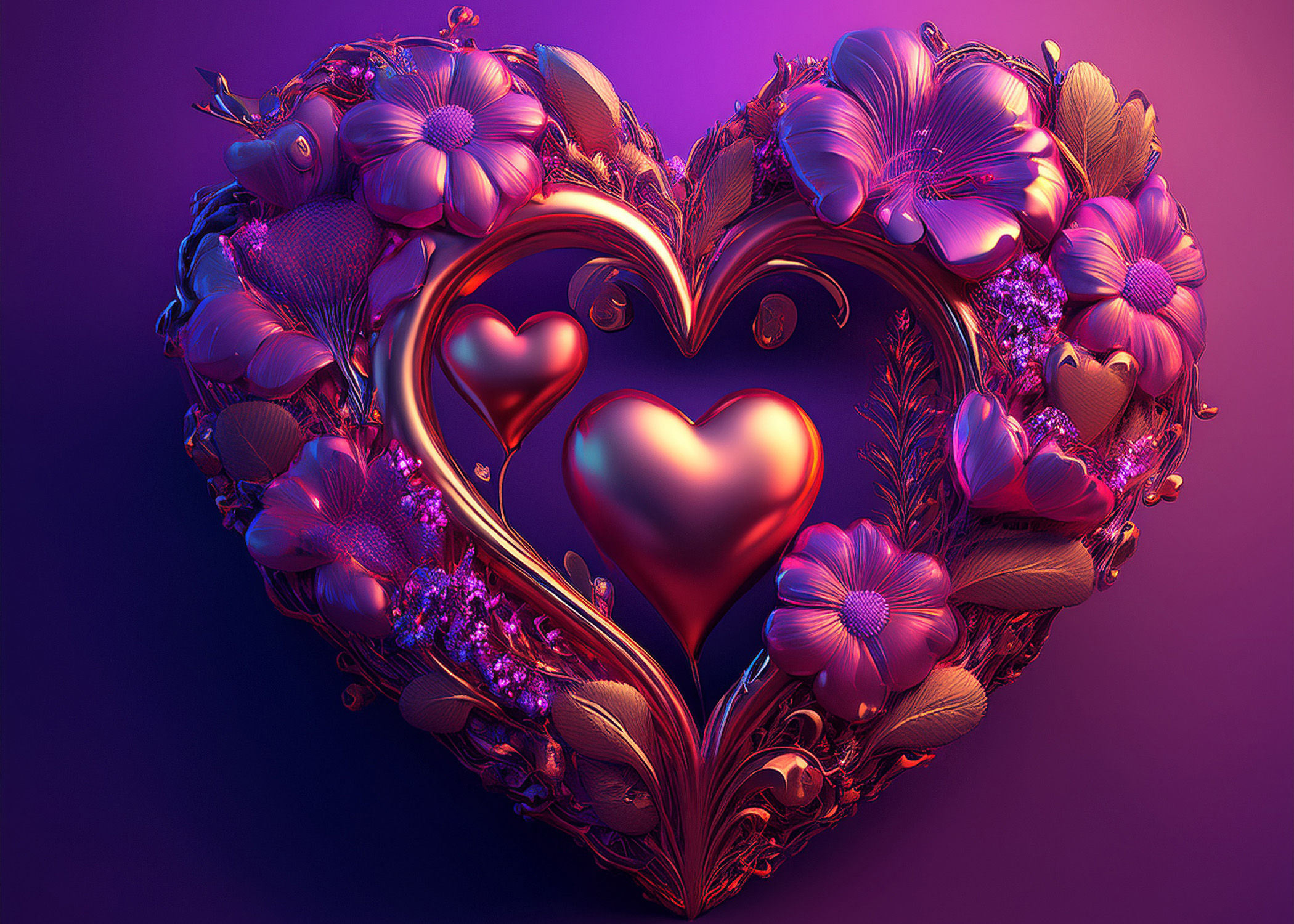 Love wrapped in Flowers 2 Bubble-free stickers