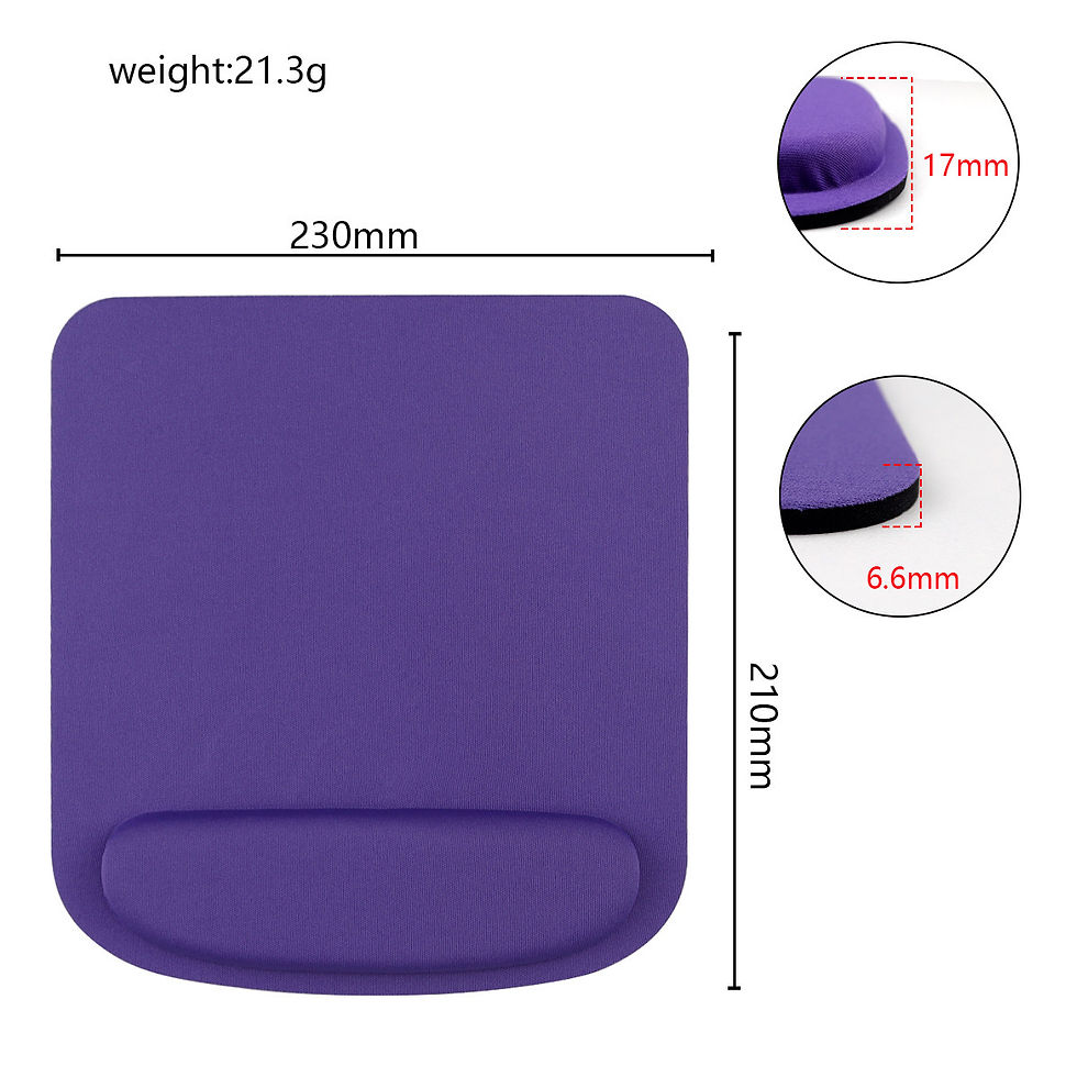 Thumbnail: Computer Game Mouse Pad Environmental Eva Ergonomic Mousepad Wrist Pad Solid Col