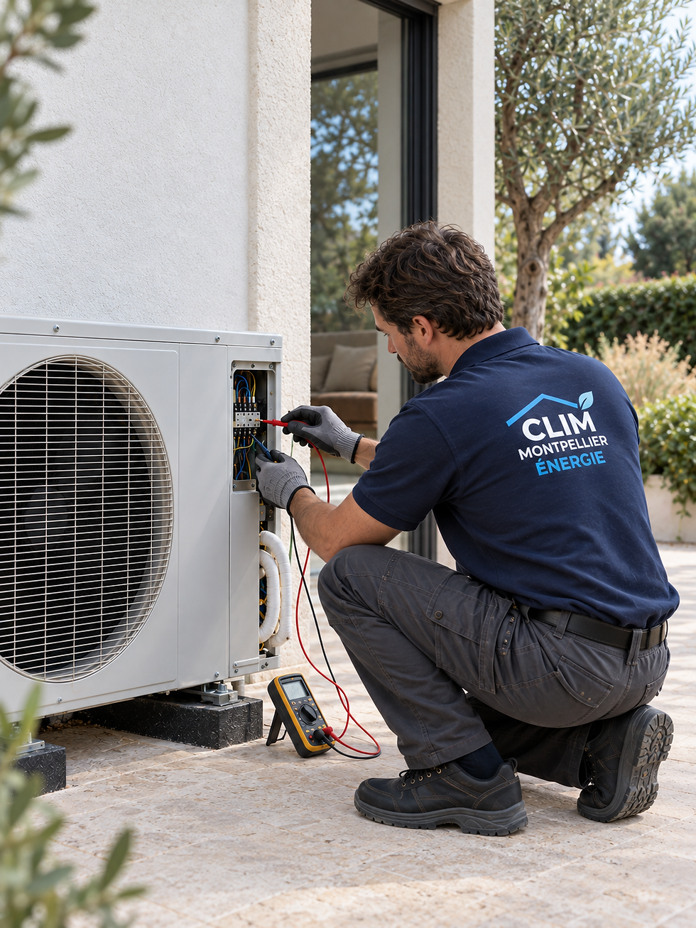 Technicien en diagnostic d’une climatisation extérieure.png