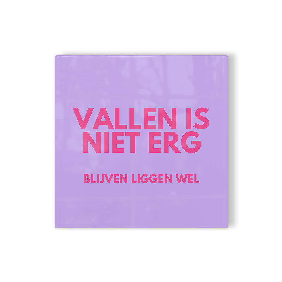 Thumbnail: Tegeltje Vallen is niet erg blijven liggen wel