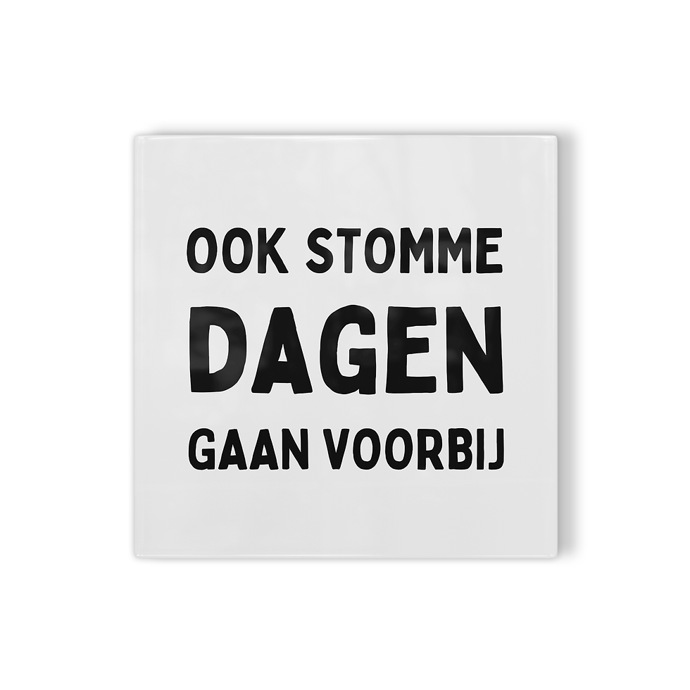 Thumbnail: Tegeltje Ook stomme dagen gaan voorbij