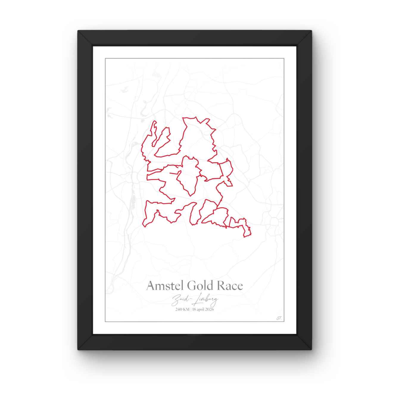 Poster Amstel Gold Race 2026 - 240 KM wit