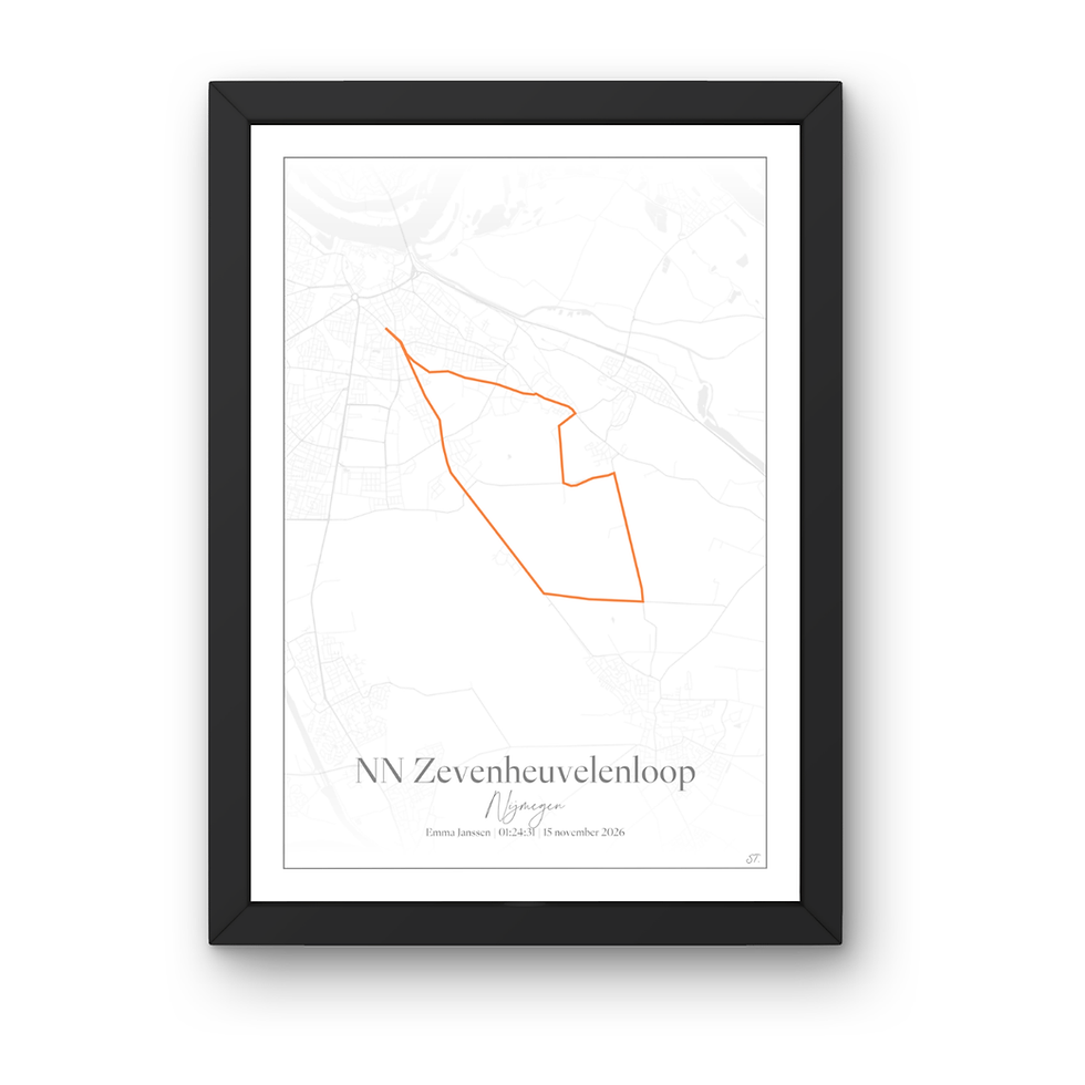 Thumbnail: Poster Zevenheuvelenloop 2026 wit