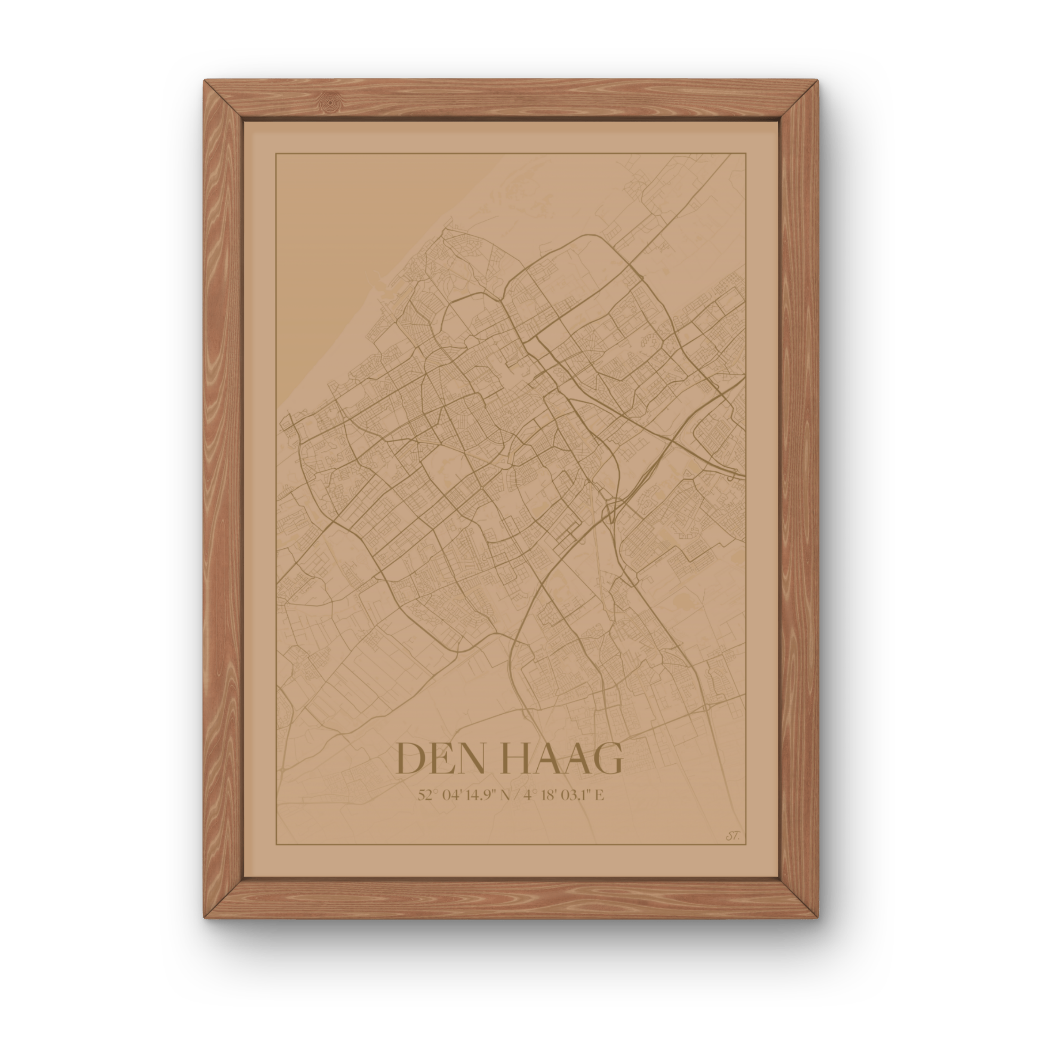 Poster Den Haag beige