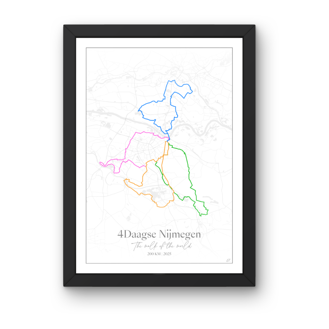 4Daagse 2026 Nijmegen 200 km - Poster Wit