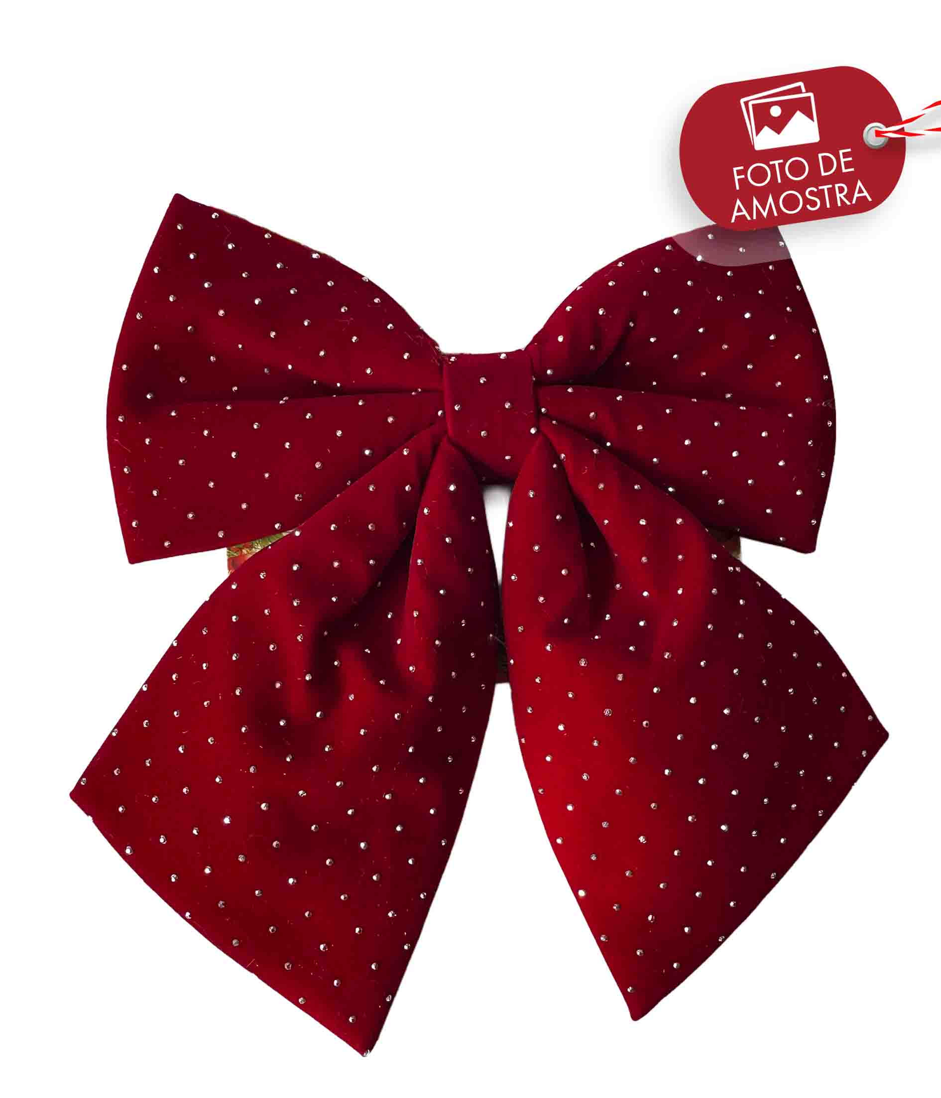 LACO ARMADO VELUDO 20X25CM VERMELHO DOU