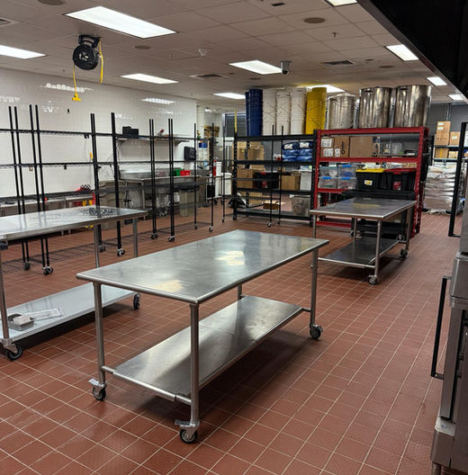 Industrial mixers and professional equipment at Wingman Kitchens San Antonio LaunchSA partnership location