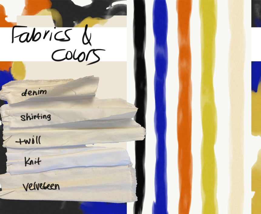 Supima cotton fabrics and color story page