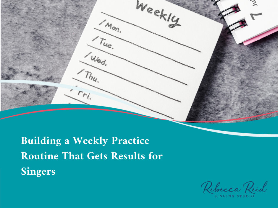How to Build a Weekly Singing Practice Routine