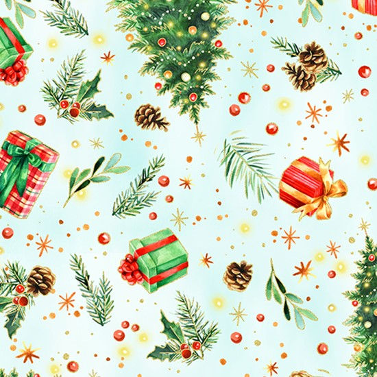 U4994 - Ice Blue/Gold - 190G