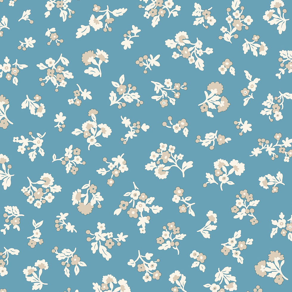 Denim Florals: Tumbling Blooms: 403B