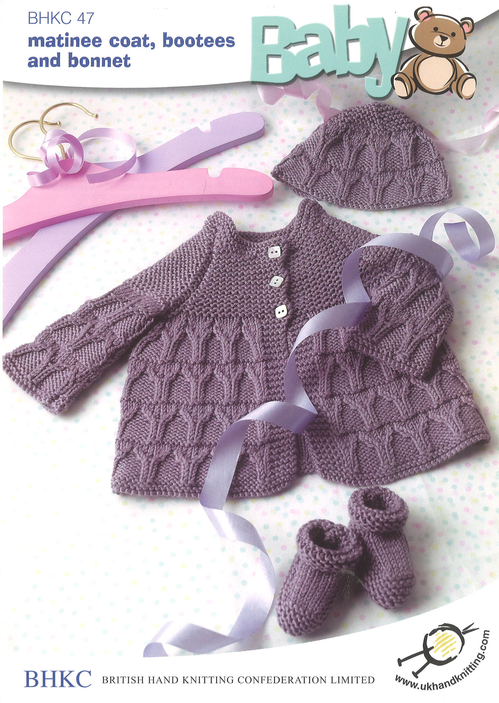 Pattern: Matinee Coat, Bootees and Bonnet - 47