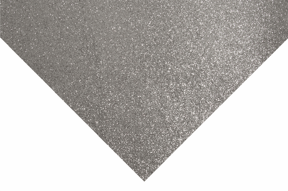 Thumbnail: Felt Glitter Sheet - Silver