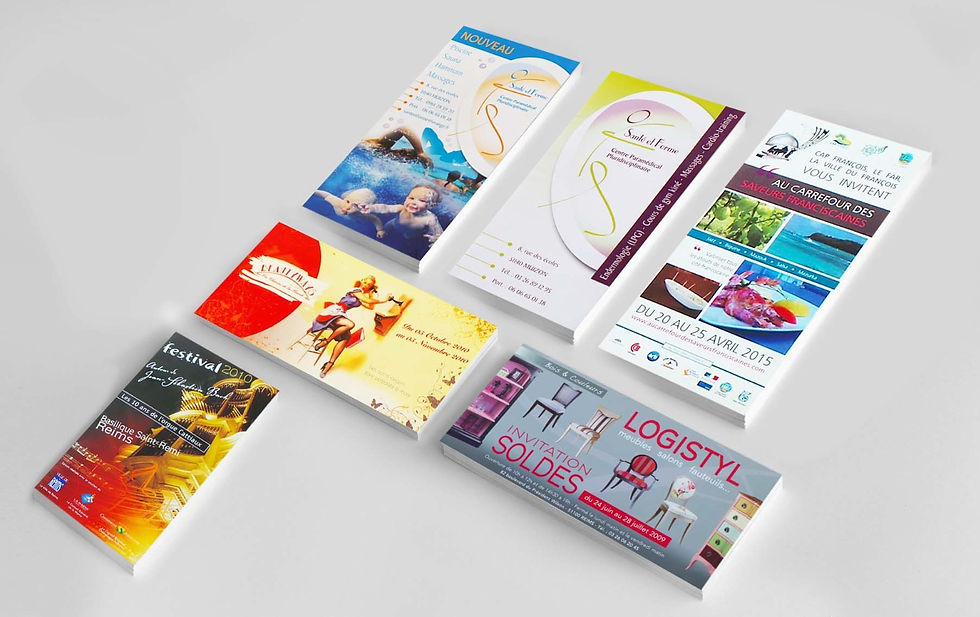 Différents Flyer & Dépliant