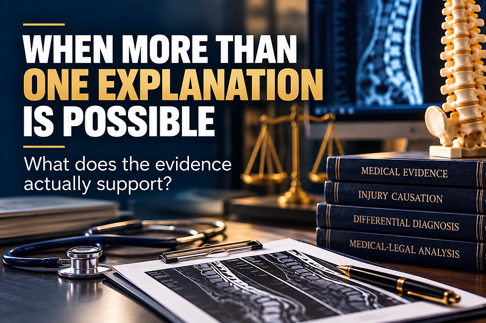 When More Than One Explanation Is Possible: Understanding Multiple Causes in Injury Cases