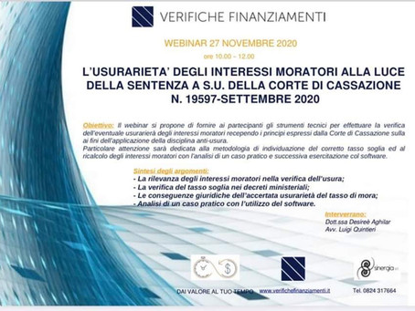 Webinar in materia Bancaria