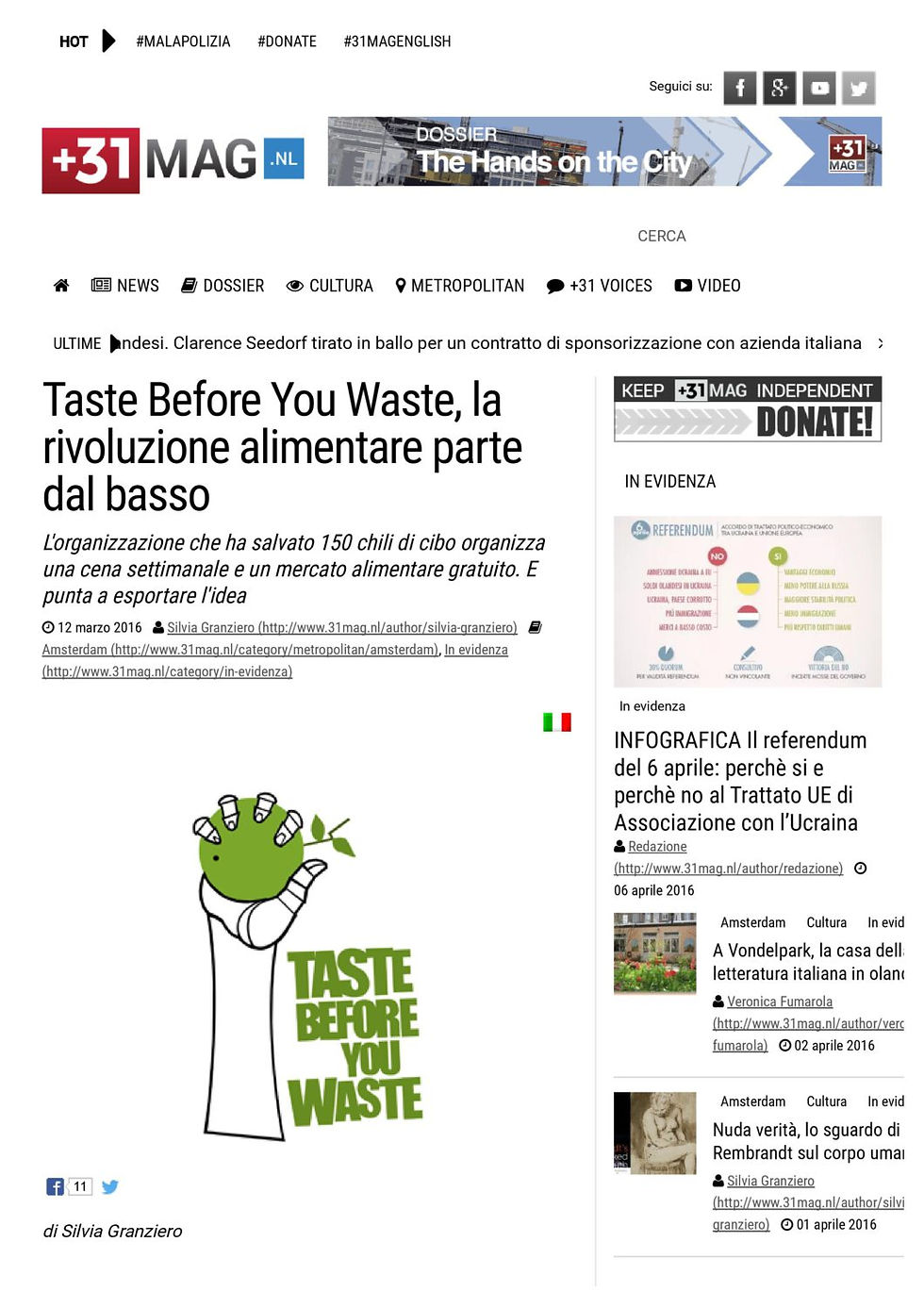 Taste Before You Waste, la rivoluzione alimentare parte dal basso - March 12 2016 - +31MAG-page-001