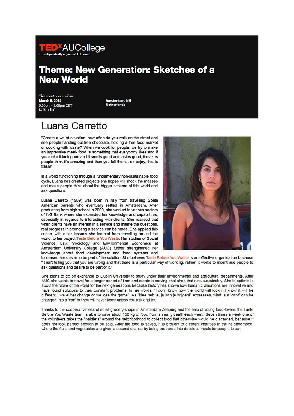 TEDx AUCollege, Sketches of a new world Luana Carretto, March 2014-page-001