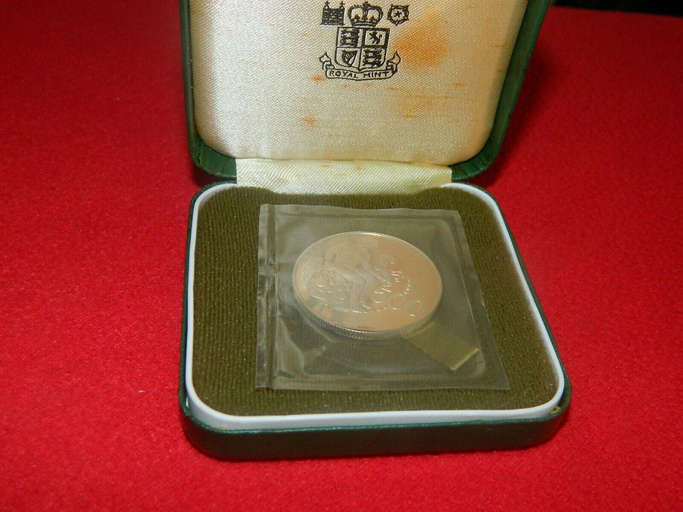 Thumbnail: Cyprus, Silver Proof, 500 mils, 1975, Silver Coin, Cyprus in official Box