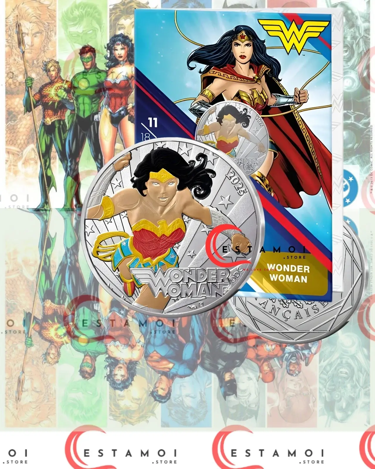France, 2025, 10 euro, Silver Coin , DC: Wonderwoman