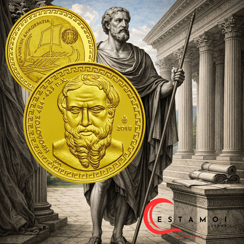 Thumbnail: Greece, 2018, 200 Euro, Gold Coin , Herodotus: Father of History
