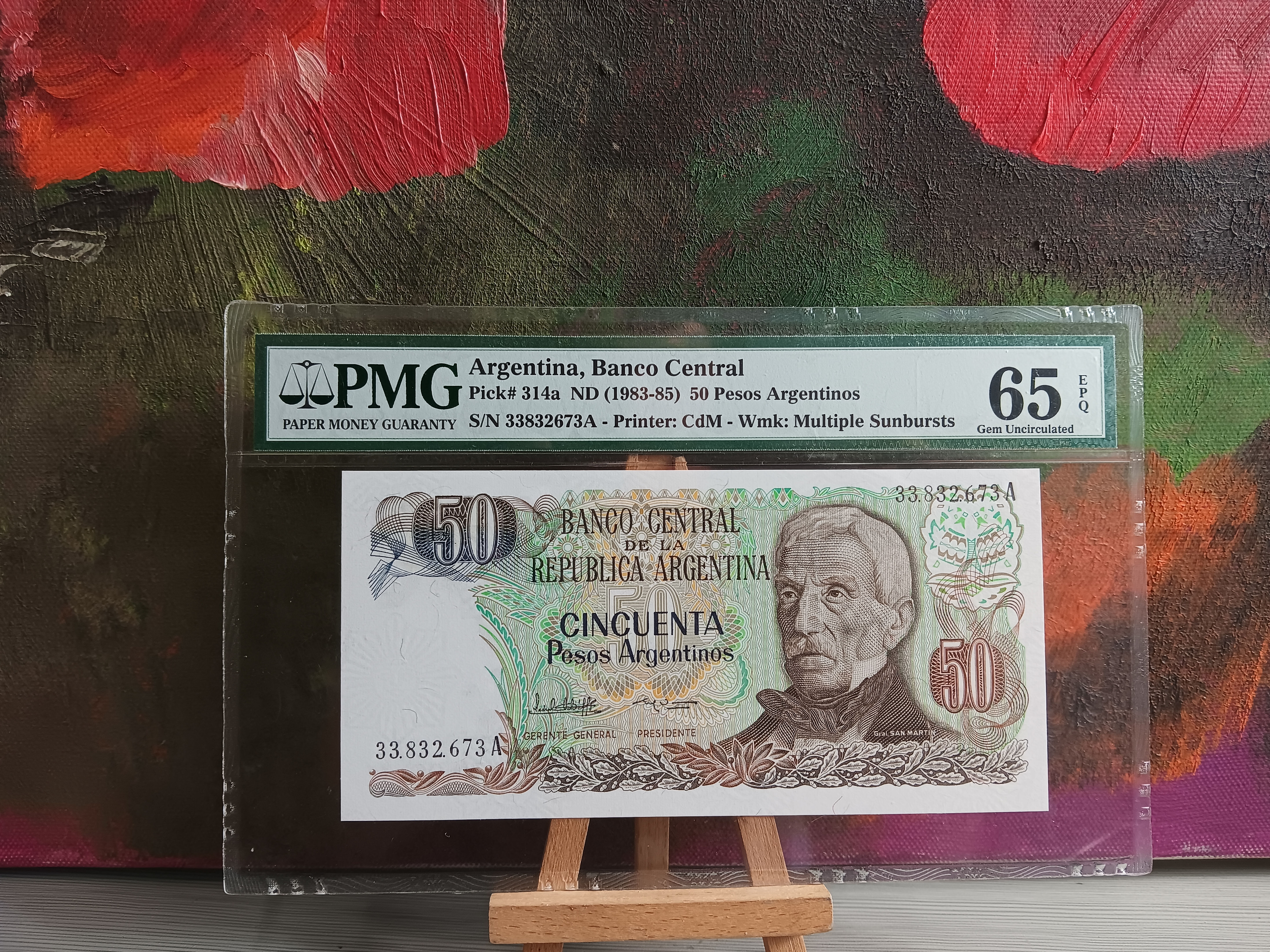 Argentina, 1983 - 1985, 50 Pesos Banknote, Paper Money, Certified, PMG:65 EPQ