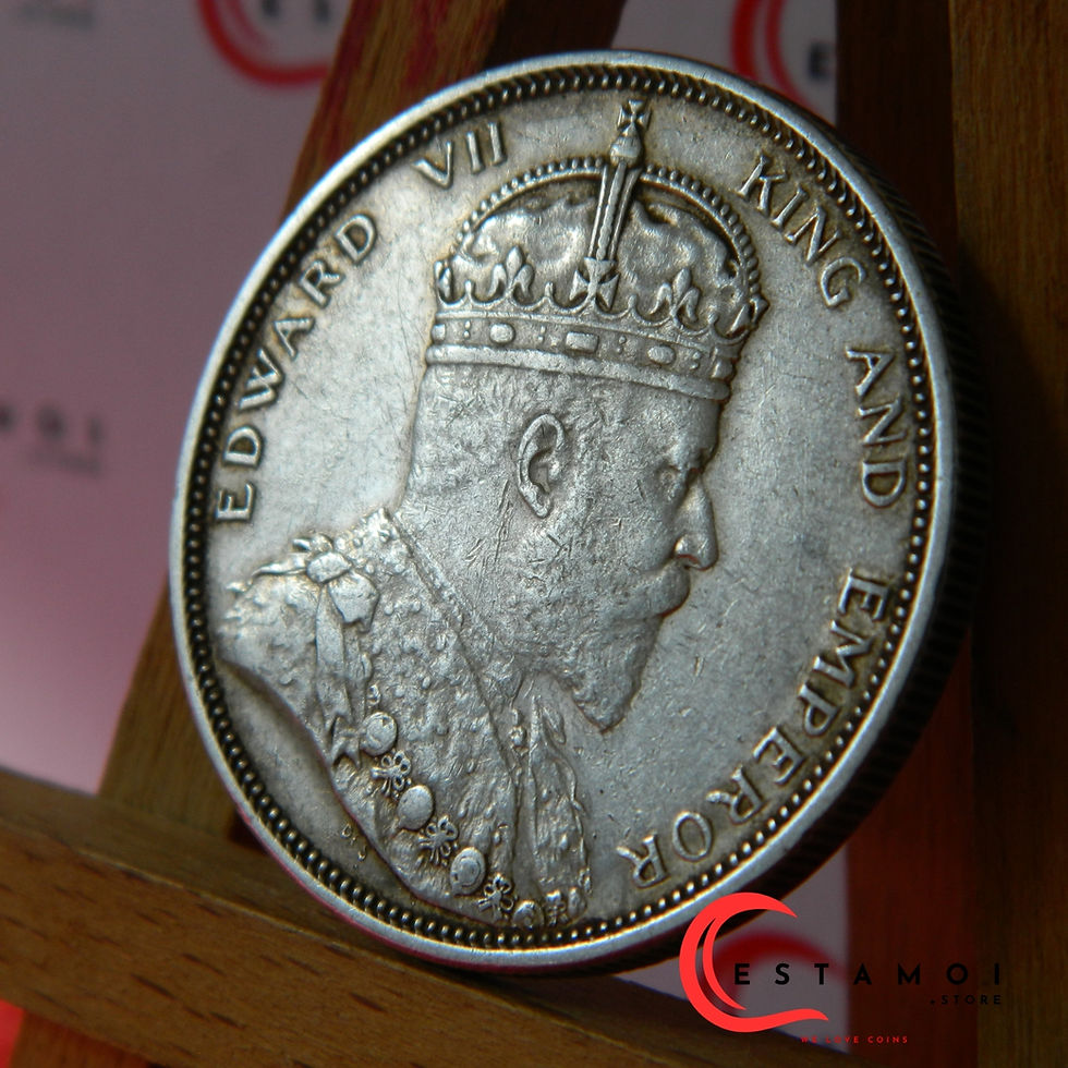 Thumbnail: UK, Straights Settlements, 1903, 1 Dollar, Silver Coin, Edward VII