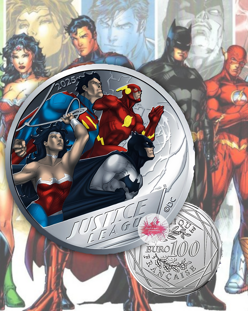 Thumbnail: France, 2025, 100 euro, Silver Coin , DC: Justice League !