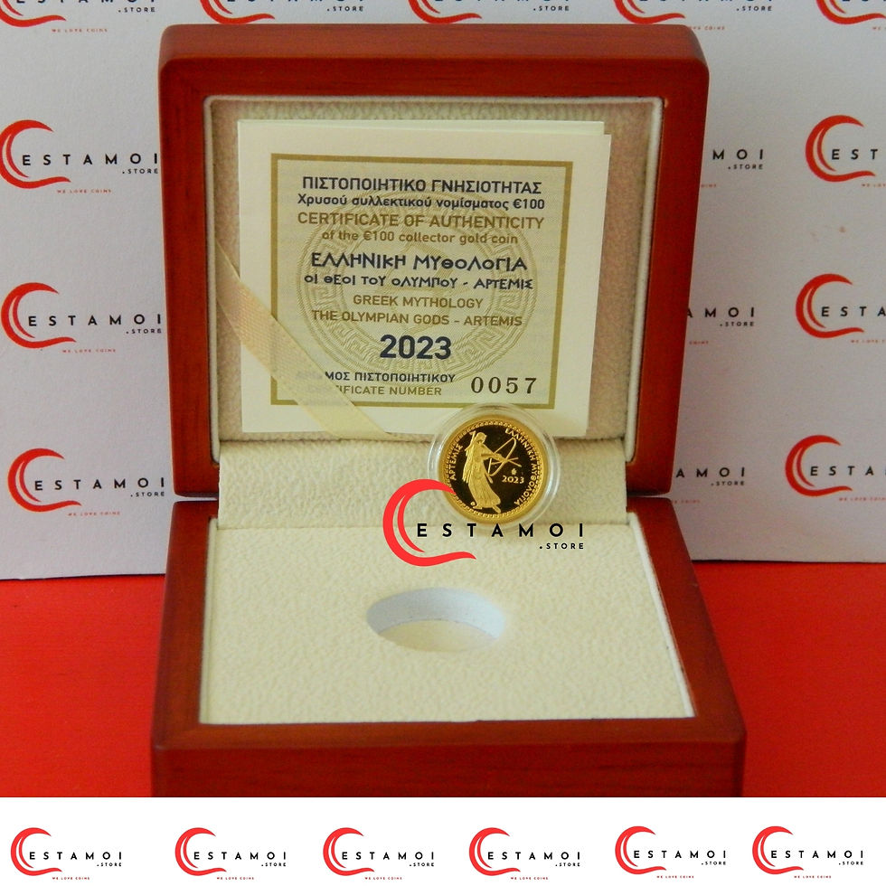 Thumbnail: Greece, 2023, 100 Euro, Gold Coin, Artemis: Goddess of the Moon & Hunt