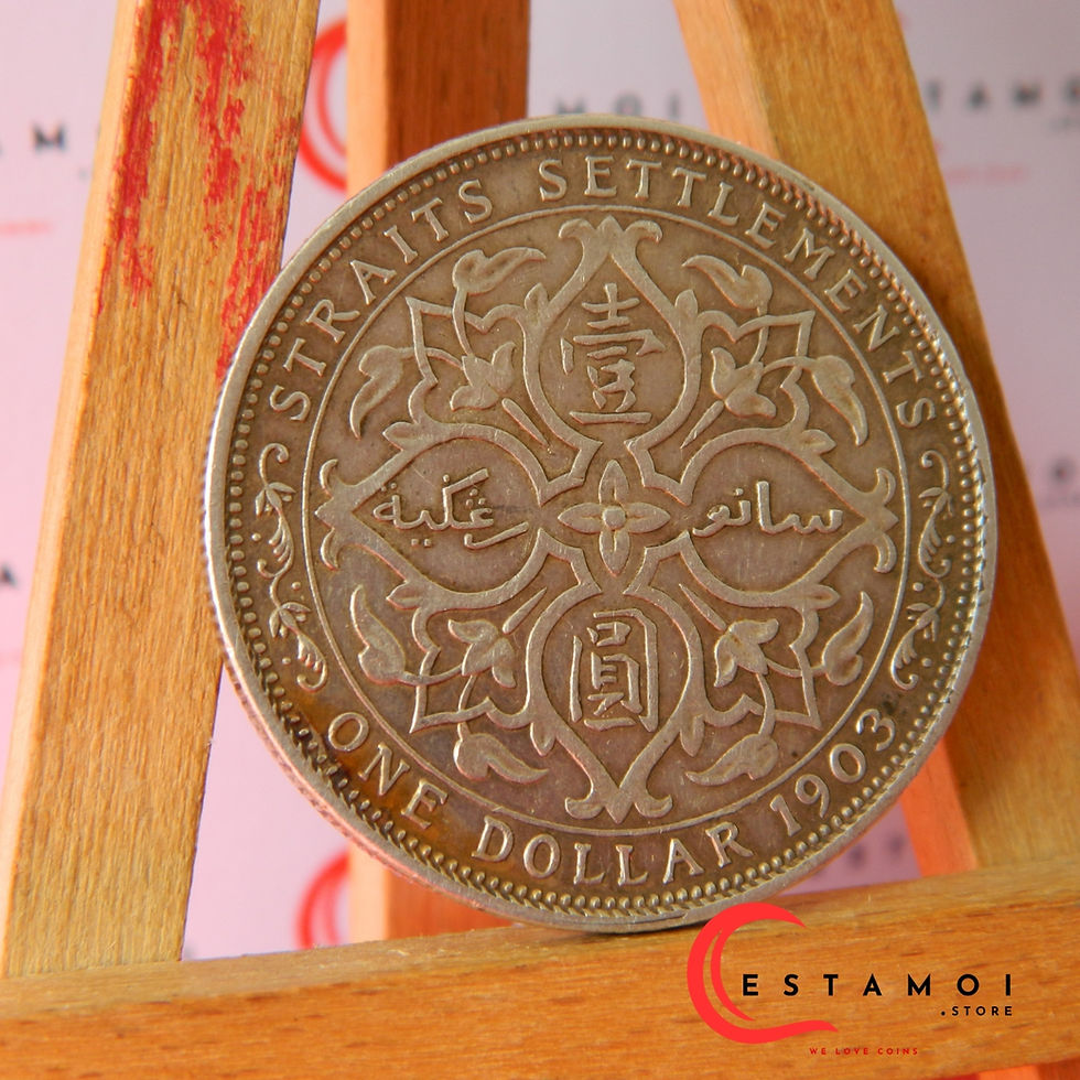 Thumbnail: UK, Straights Settlements, 1903, 1 Dollar, Silver Coin, Edward VII