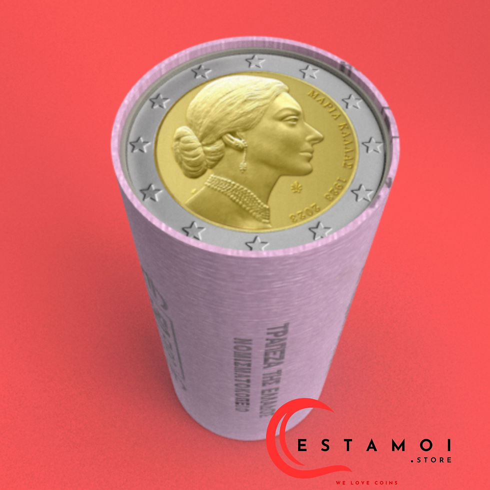 Thumbnail: Greece, 2023, Maria Callas, 2 euro Roll (25 Coins)