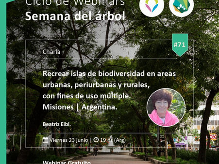 Este viernes te invitamos para aprender a crear islas de nativas ¡Sumate!