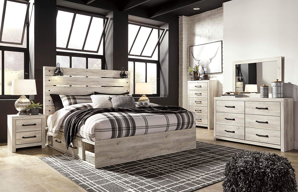 Thumbnail: Cambeck Queen Platform Storage Bed  Double Sided