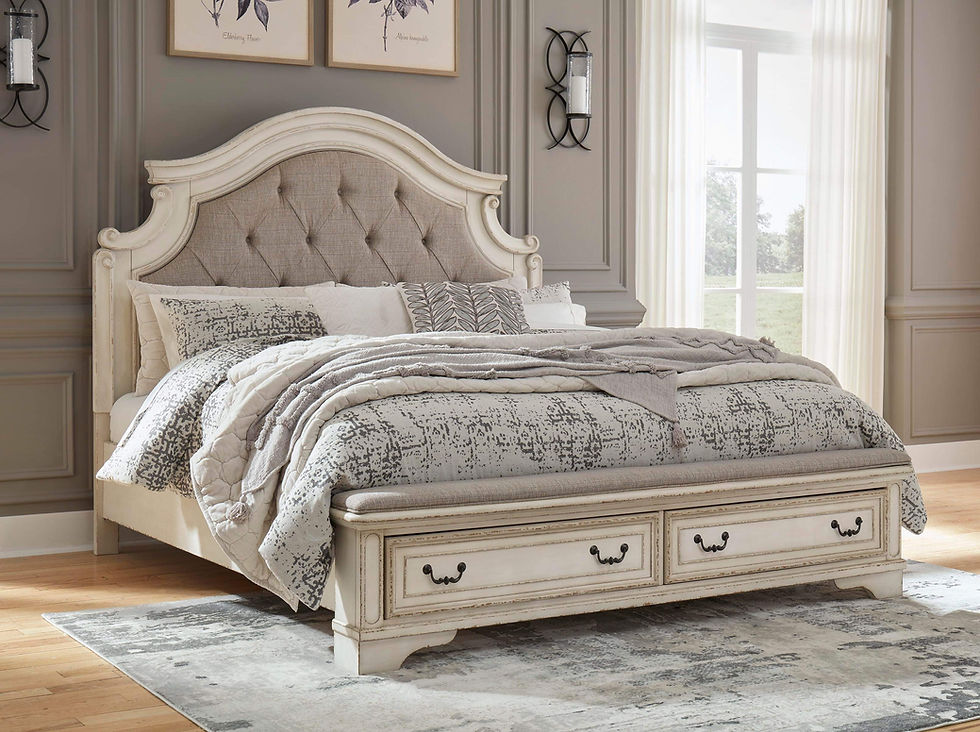 Thumbnail: Realyn Upholstered Queen Storage Bed