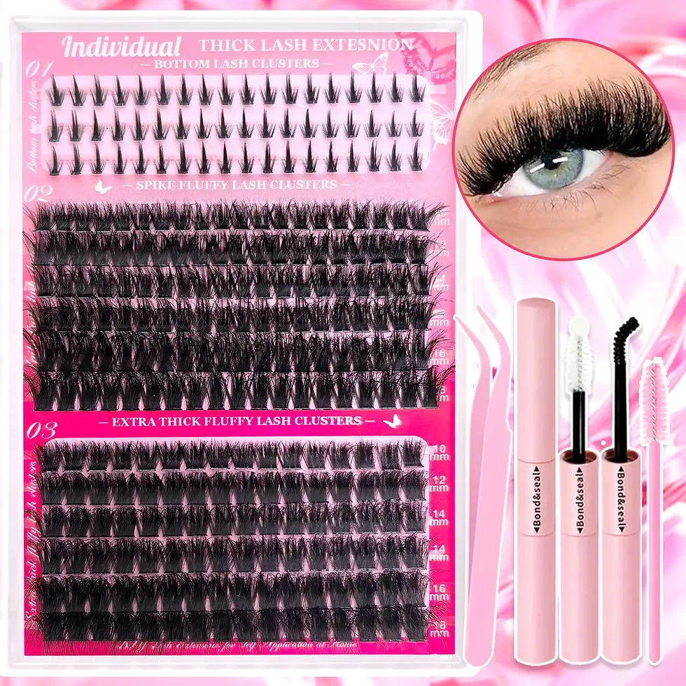 Thumbnail: Show-Stopping Top & Bottom Lash Kit – 250/740 Cluster Bombshell Fluffy Volume,