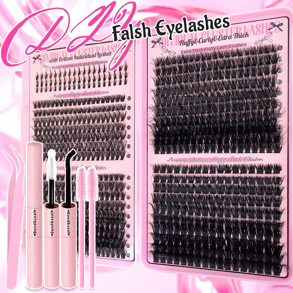 Thumbnail: Show-Stopping Top & Bottom Lash Kit – 250/740 Cluster Bombshell Fluffy Volume,