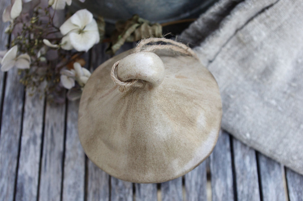 Miniature : Mangeoire pour oiseaux Louka en grès, marron/gris