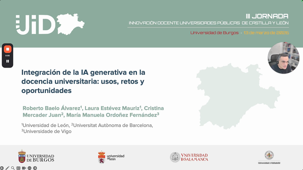 Comunicación en la III Jornada JIDUCYL