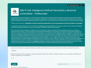 Finaliza la recogida de datos del Objetivo Específico 1.1