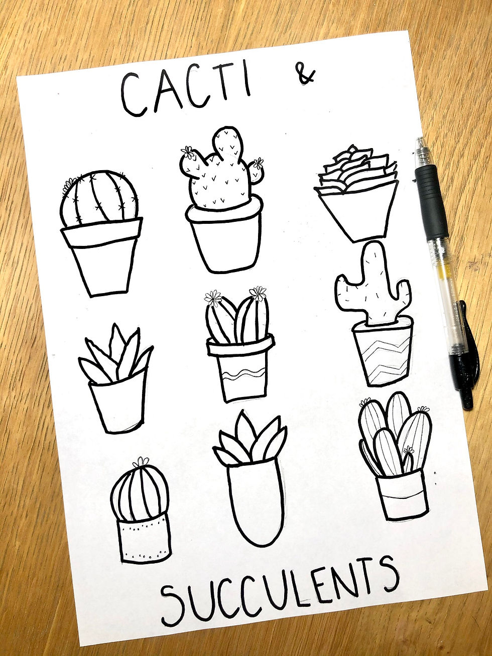 10+ Simple Ideas for the First Page of Your Sketchbook