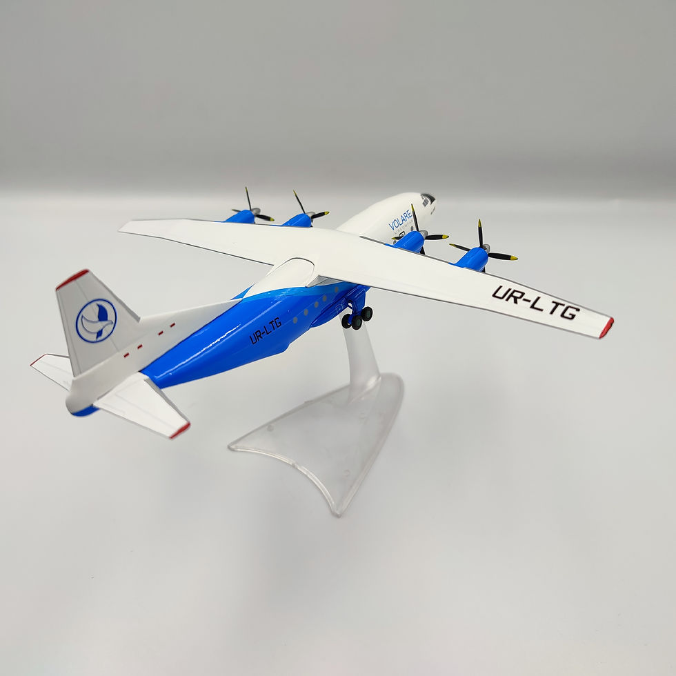 Thumbnail: Aircraft Model Antonov An-12 Volare UR-LTG Scale 1:200