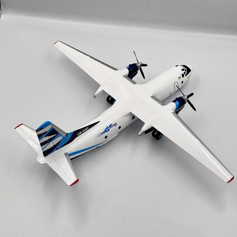 Прев'ю: Модель літака Antonov An-26 "Vulkan Air" UR-CQD Масштаб 1:72